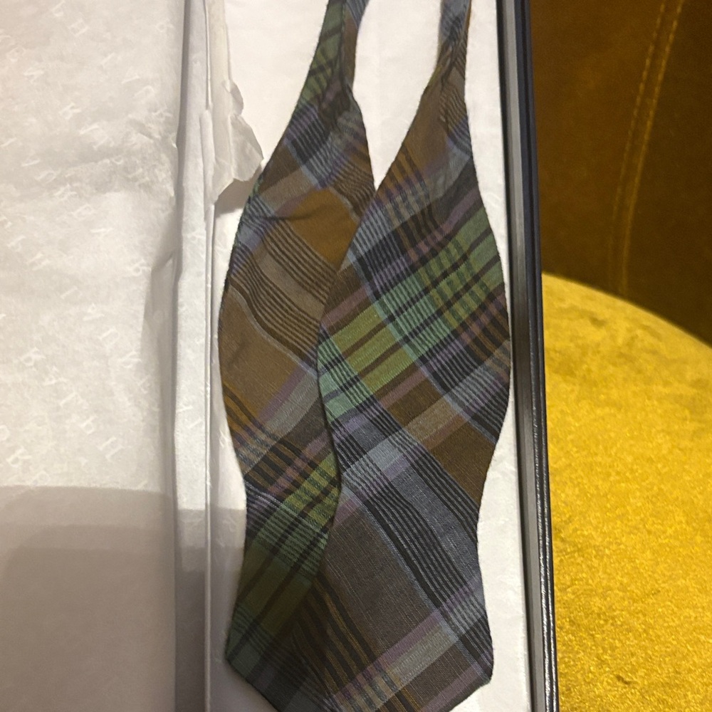 Ralph Lauren Multicolor Plaid Bow Tie